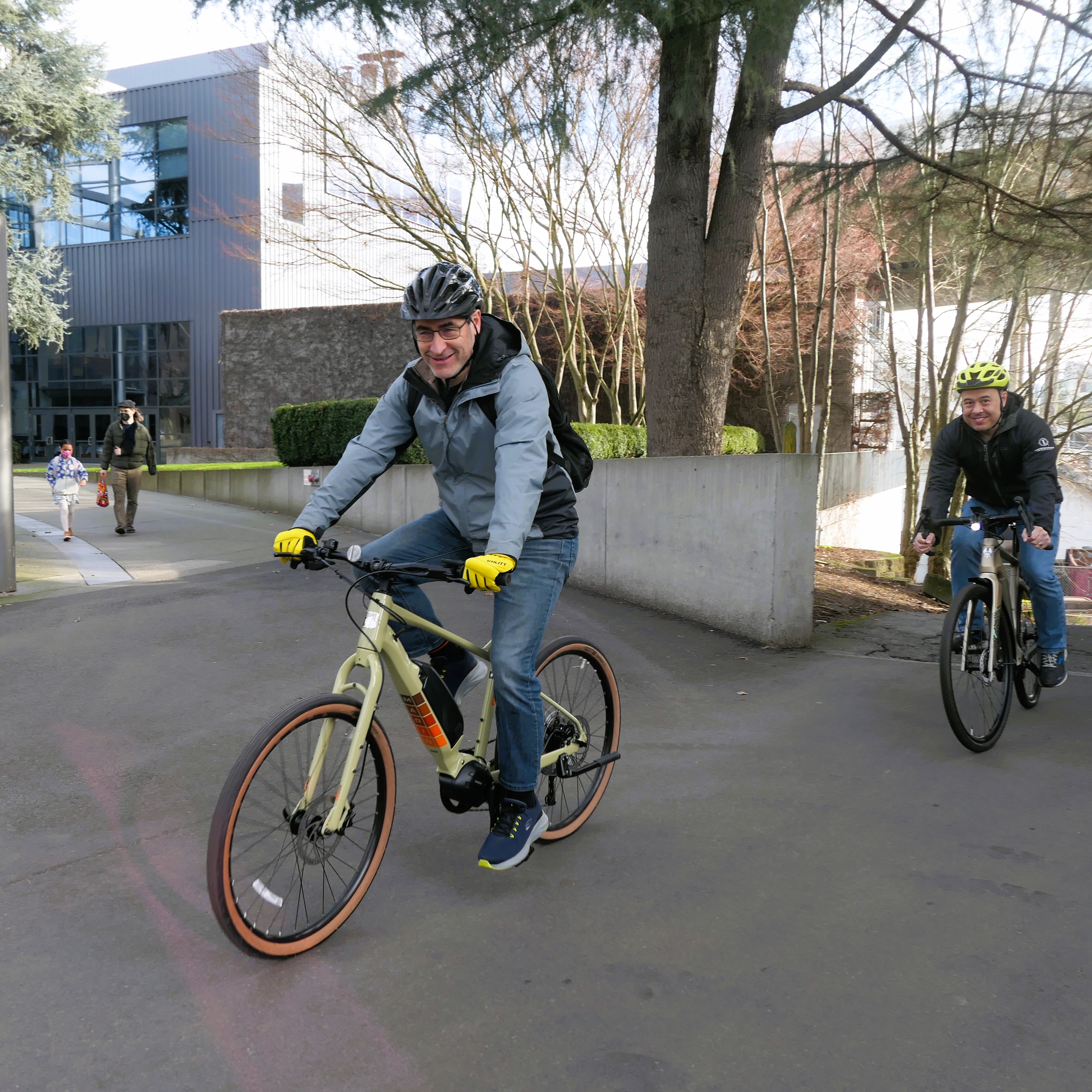 Test ride on Seattle Center grounds.